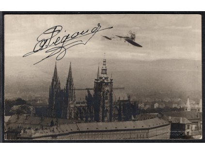 ČSR I 1913, pohlednice - Adolphe Pégoud