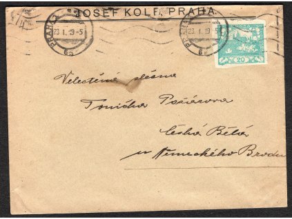 ČSR I 1919, ⌧︎ (sleva)