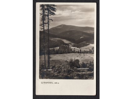 ČSR I 1930, ⌧︎ pohlednice Lysá hora, O poštovna Lysá hora (Frýdlant n. Ostravicí)
