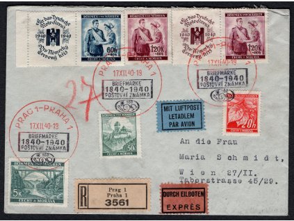 BuM 1940, ⌧︎R-Prag 1 + Ex do Vídně, 3x PR 40, dodací O
