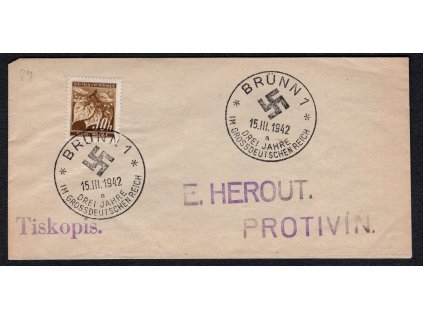 BuM 1942, ⌧︎ správně vyplacený tiskopis s PR 87a