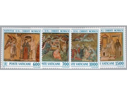 Vatikán 1992, Mi. 1075-8, xx Vánoce