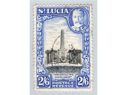 Sv. Lucie 1936, Mi. 93, O 2,6 sh Jiří V.