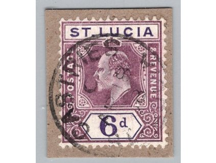 Sv. Lucie 1904, Mi. 44, △ 6 d