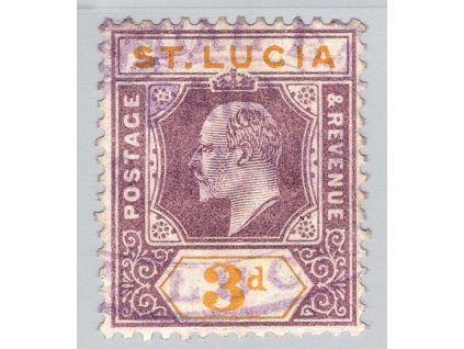 Sv. Lucie 1902, Mi. 38, O 3 d