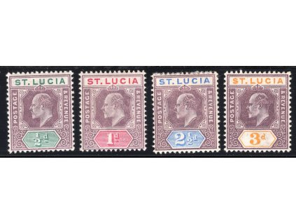 Sv. Lucie 1902, Mi. 35-8, x 0,5-3 d