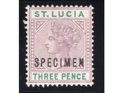 Sv. Lucie 1886, Mi. 26 I, (x) 3 d, specimen