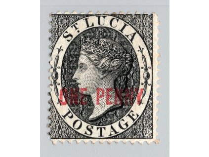 Sv. Lucie 1881, Mi. 14, (x) 1 d