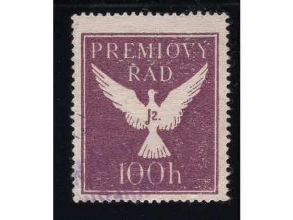 ČSR II Prémiový řád 1954, Pof. 4X - fialová (chybotisk), O 100 h (dv)