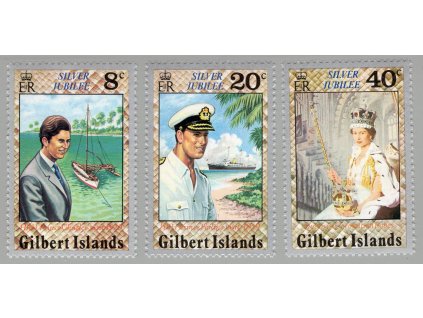 Gilbertovy ostrovy 1977, Mi. 288-90, xx Výročí