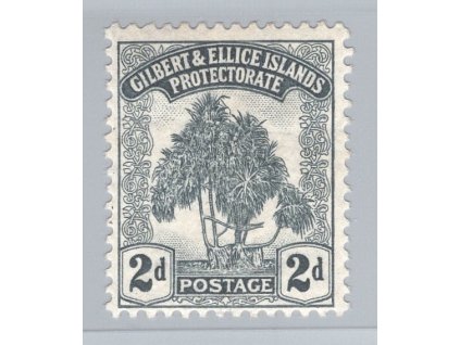 Gilbertovy ostrovy 1911, Mi. 10, x 2 d Stromy