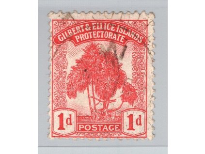 Gilbertovy ostrovy 1911, Mi. 9, O 1 d Stromy