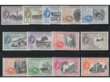 Sierra Leone 1956, Mi. 176-88, xx výplatní