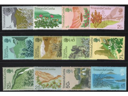 Tristan da Cunha 1972, Mi. 162-73, xx Květiny