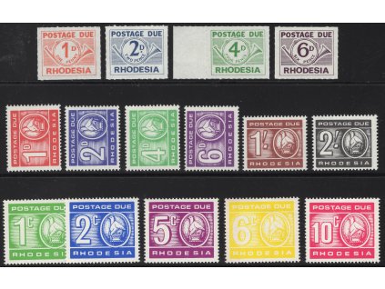 Rhodesie Doplatní 1965-70, Mi. P1-15, xx