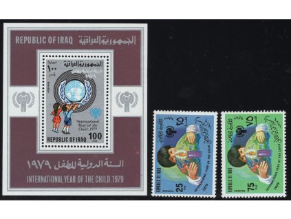 Irák 1979, Mi. 1008-9 + Bl. 31, xx Děti