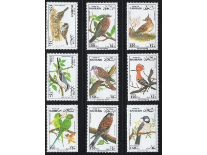 Bahrajn 1991, Mi. 432-40, xx Ptáci
