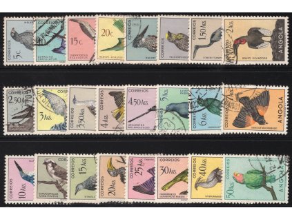 Angola 1951, Mi. 339-62, O Ptáci