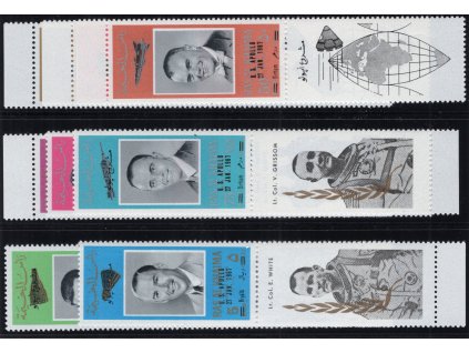 Emiráty - Ras Al Khaima 1967, Mi. 195-202, xx Kosmonauti, s kuponem!