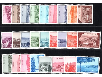 Turecko 1960, Mi. 1739-64, xx Města VII.