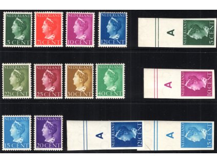 Nizozemsko 1940, Mi. 341-50 + U, xx Vilemína
