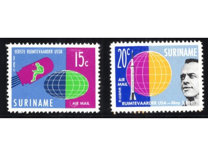 Surinam 1961, Mi. 406-7, xx Kosmos