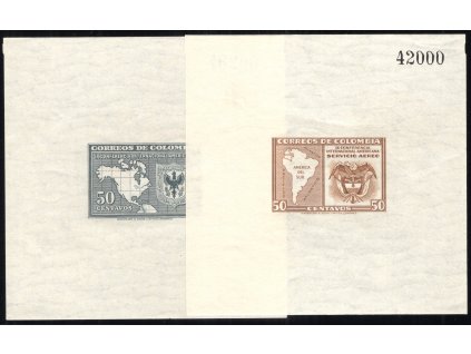 Kolumbie 1948, Mi. Bl. 2-3, xx A Kongres