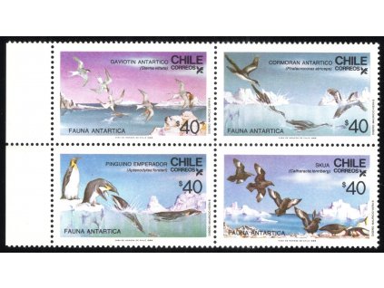 Chile 1986, Mi. 1139-42, xx Ptáci