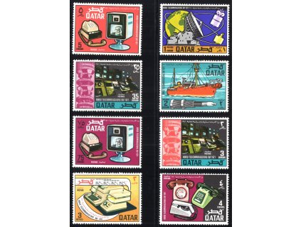 Katar 1971, Mi. 451-8, xx Komunikace