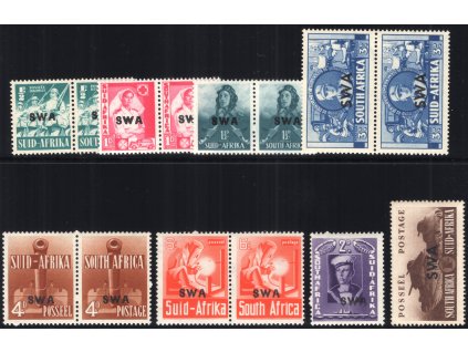 Jihozápadní Afrika 1941, Mi. 216/27, xx výplatní