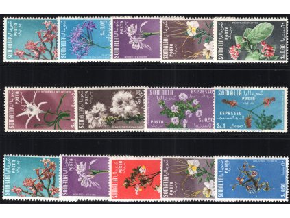 Somálsko (Italské) 1955-56, Mi. 297-305 + 321-5, xx Květiny, dvl - sleva!