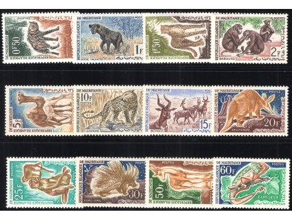 Mauretánie 1963, Mi. 204-15, xx Fauna