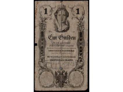Rakouské císařství 1848, 1 Gulden, z oběhu (viz foto)