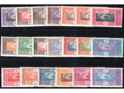 Dahomey 1913/25, xx výplatní, sestava 20 ks, vč. koncovek