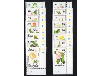 Barbados 1989, Mi. 727-42, xx Kytky, rohové