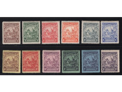 Barbados 1925, Mi. 134-46A, x, bez dodatkové č. 145