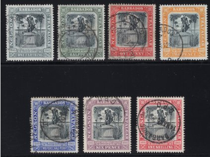 Barbados 1906, Mi. 69-75, O Trafalgar