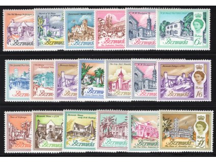 Bermudy 1962, Mi. 162-80, xx výplatní