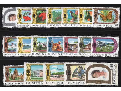 Dominika 1969, Mi. 267-85, xx výplatní