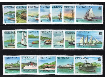 Grenada 1980, Mi. 1047-65 I, xx Lodě