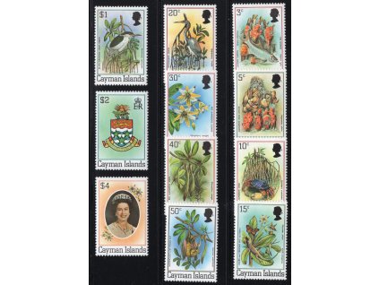 Kajmanské ostrovy 1980, Mi. 456-66 I, xx Příroda (bez letopočtu)