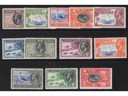 Kajmanské ostrovy 1935, Mi. 86-97, x výplatní