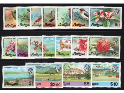 Antigua 1976, Mi. 399-416 I, xx výplatní