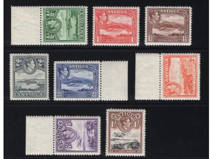 Antigua 1938, Mi. 78-85, xx 1/2 d - 1 s, krátká série