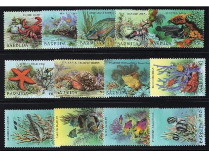 Barbuda 1987, Mi. 973-85, xx Ryby