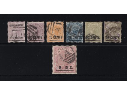 Cejlon 1885, Mi. 88-94, O