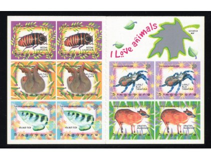 Singapur 1998, Mi. MH 28 (892-6), xx Zoo