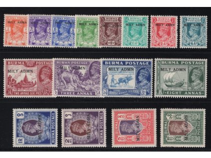 Barma 1945, Mi. 36-51, xx Vojenské