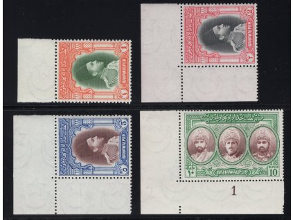 Pákistán - Bahawalpur 1948, Mi. 18-21, xx dodatkové, č. 21 s DČ