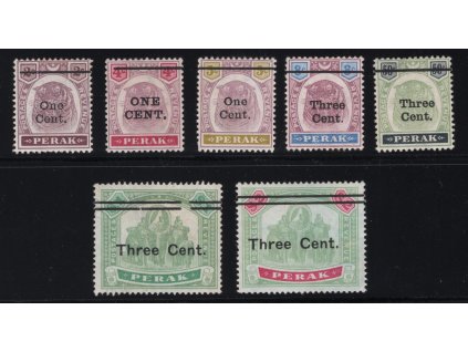 Malajsie - Perak 1899, Mi. 34-40, (x)